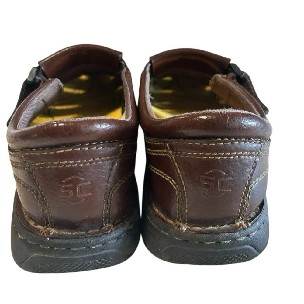 Keen Mens Metatomical Footbed Brown Leather Fisherman Stiches Shoes  9.5?